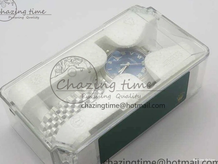 0201 DateJust 36mm SS 116200 ARF 1:1 Best Edition Blue Roman Dial On 904L SS Jubilee Bracelet SA GoodFit 3520